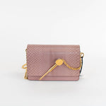 Sophie Hulme Blush Pink Snake Micro Cocktail Stirrer Bag