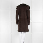 Joseph Brown Sheepskin Long Coat