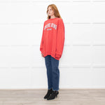 Anine Bing Red White Slogan Sweatshirt