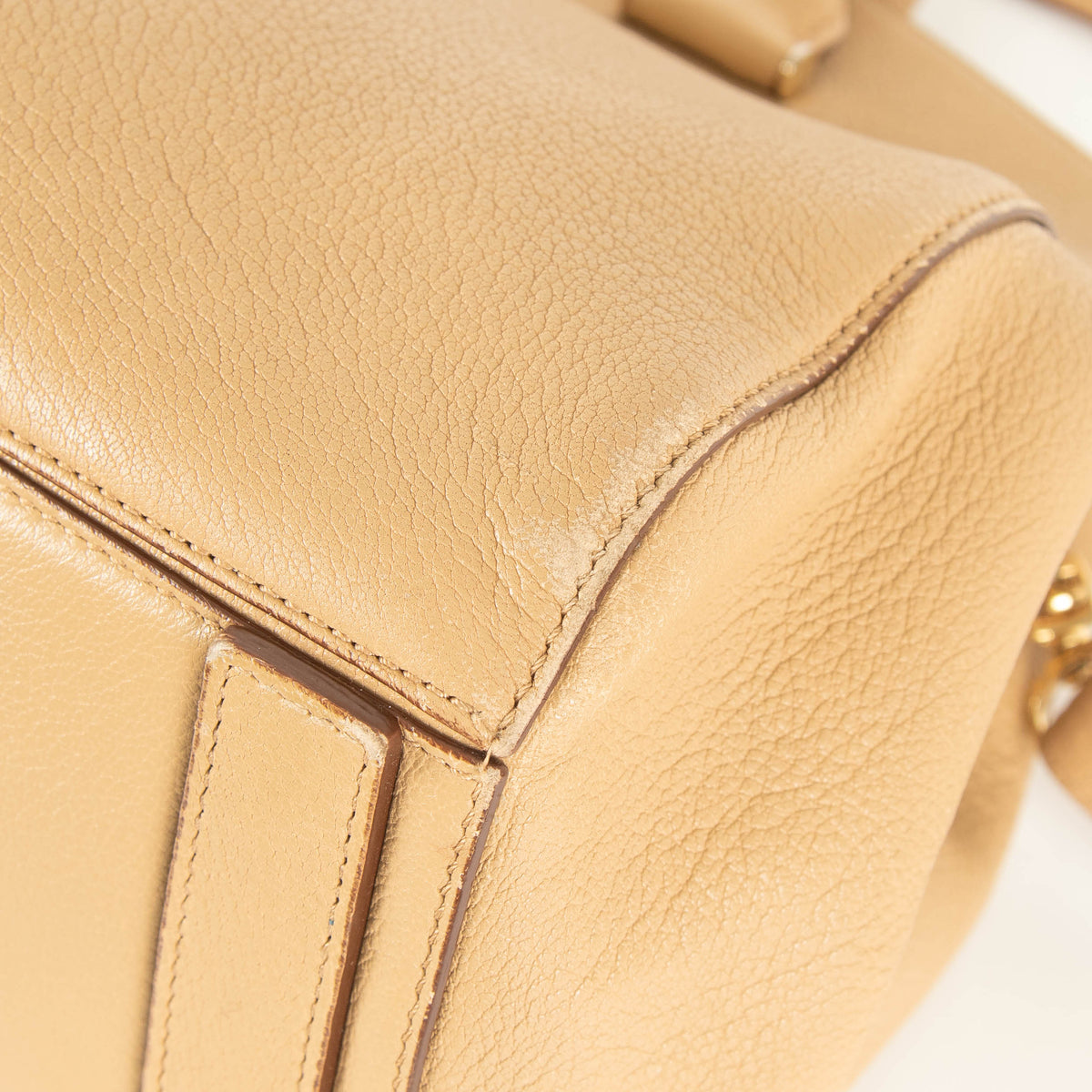 Max Mara Caramel Leather Hollywood Bag