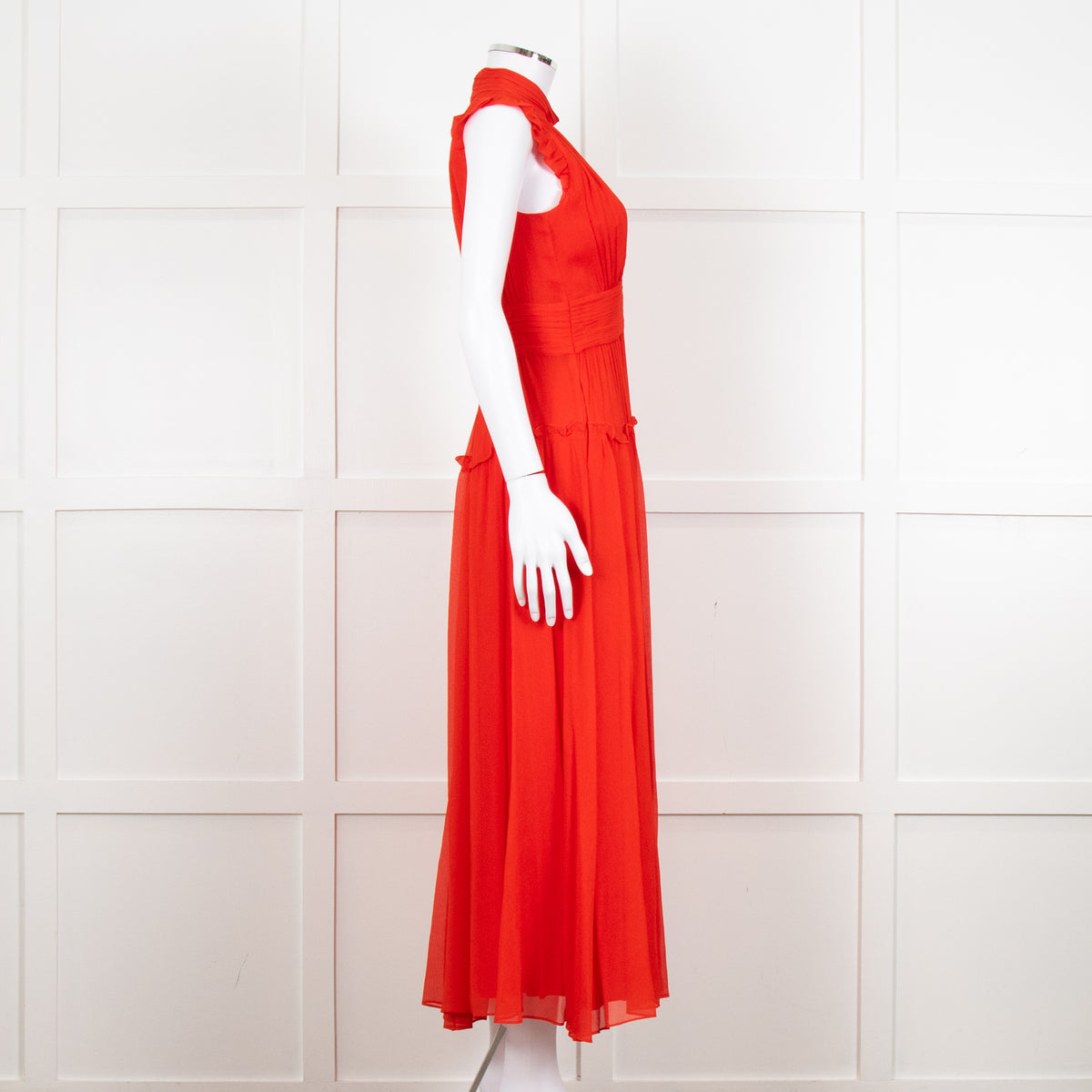 Me + Em Red Full Length Sleeveles Dress – Phoenix Style