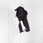 Self Portrait Black Playsuit Broderie Collar