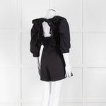 Self Portrait Black Playsuit Broderie Collar
