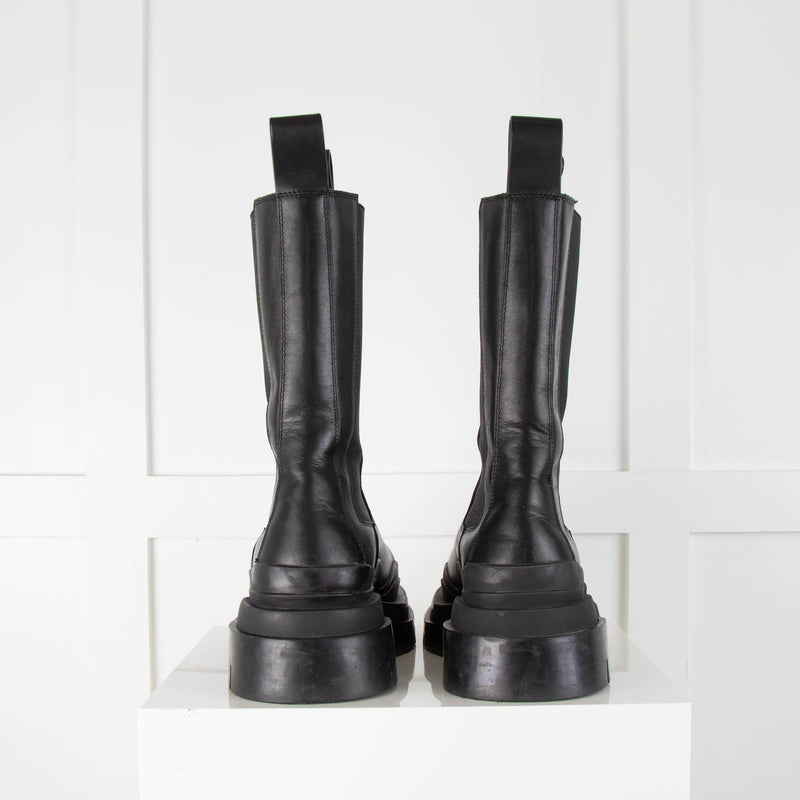 Alias Mae Piper Black Leather Boots