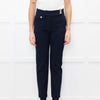Veronica Beard Blue Trousers Renzo Pant Gold Buttons