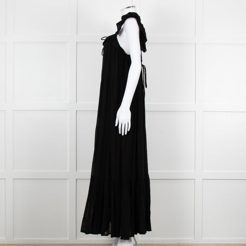 Lu.Ciee Black Strappy Tiered Sundress