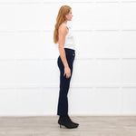 Veronica Beard Blue Trousers Renzo Pant Gold Buttons