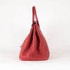 Hermes Birkin 35 Bag In Rouge Casaque Togo Leather Palladium Hardware
