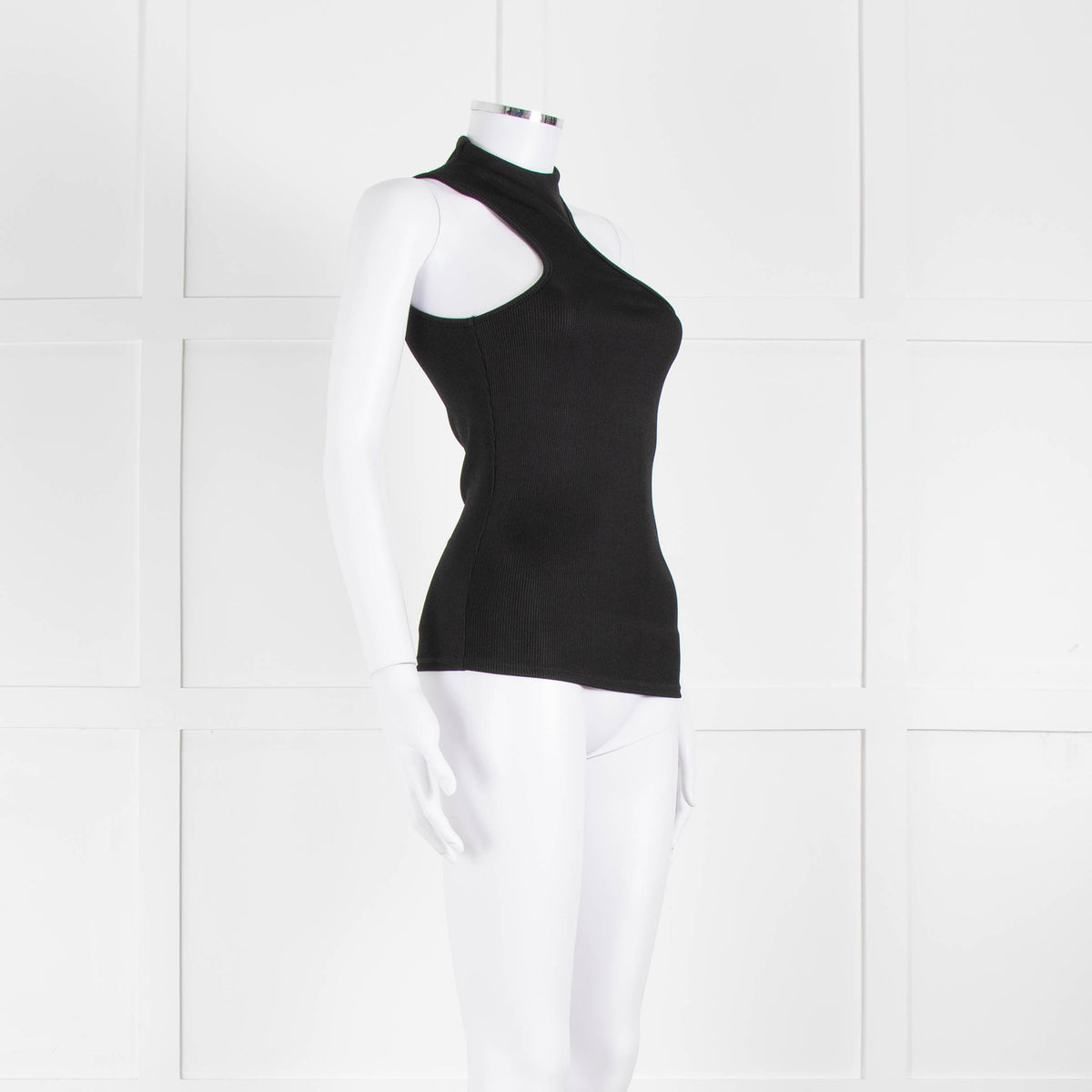 Anine Bing Black Cutout Vest Top