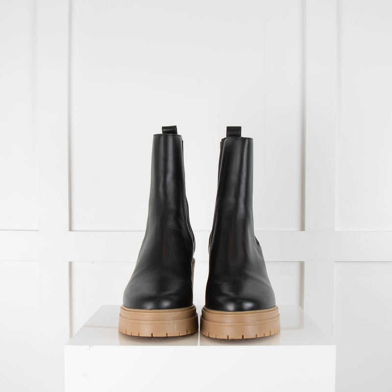 ba&sh Clare Leather Ankle Boots