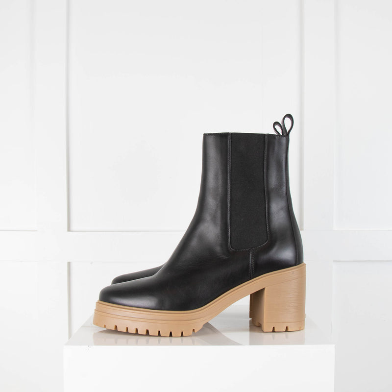 ba&sh Clare Leather Ankle Boots