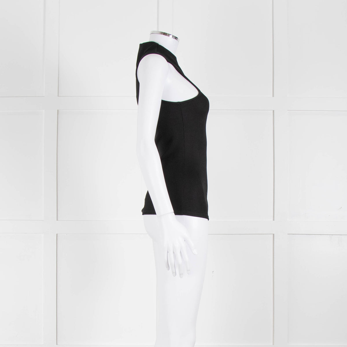 Anine Bing Black Cutout Vest Top