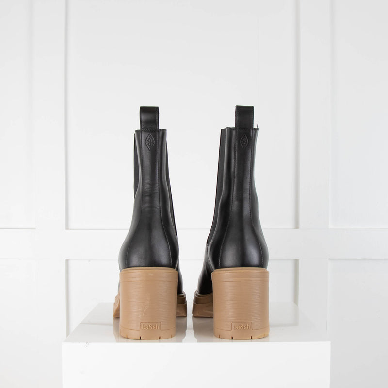 ba&sh Clare Leather Ankle Boots