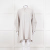 Issey Miyake Grey Pleated Sleeve Longline Jacket