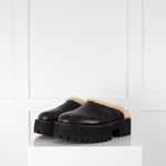 Alias Mae Quinny Black Shearling Lined Clogs