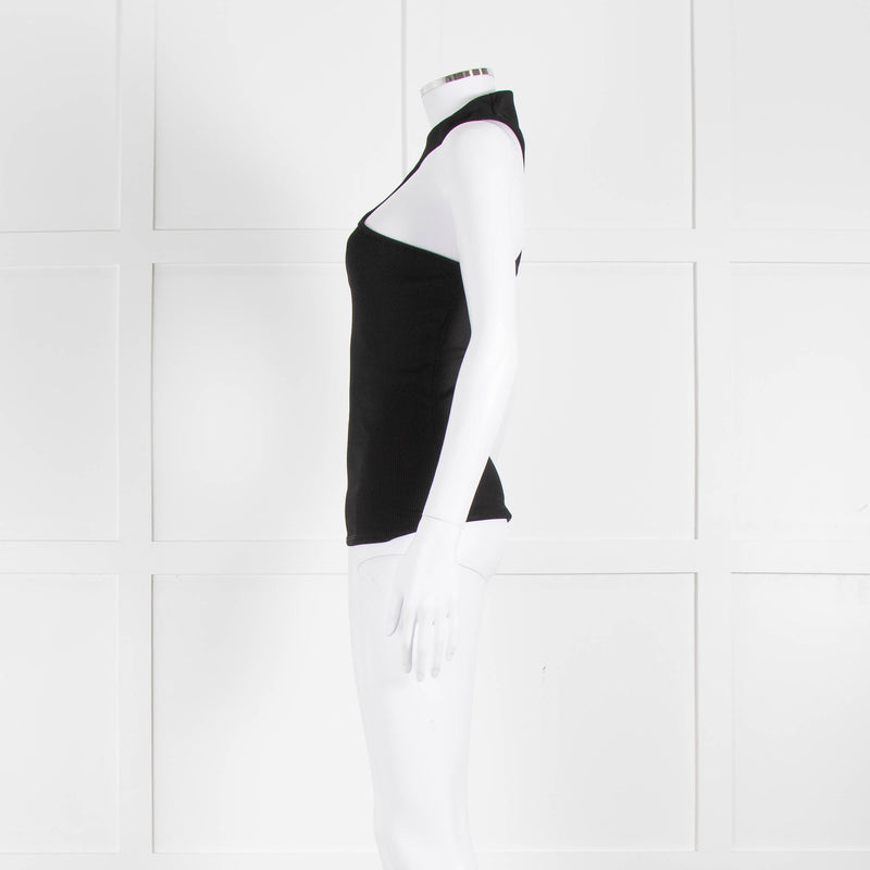 Anine Bing Black Cutout Vest Top