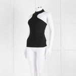 Anine Bing Black Cutout Vest Top