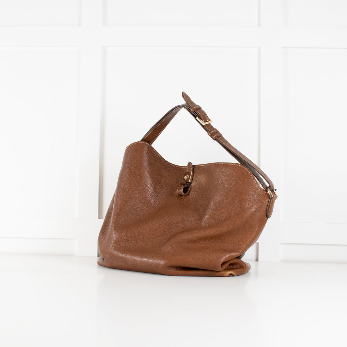 Mulberry Brown Tessie Hobo Tote Leather Bag