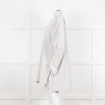 Issey Miyake Grey Pleated Sleeve Longline Jacket