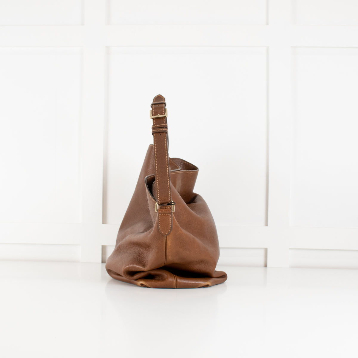 Mulberry Brown Tessie Hobo Tote Leather Bag