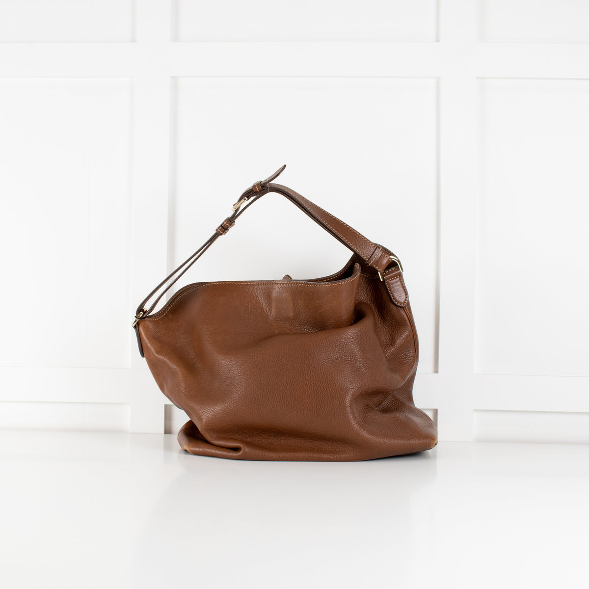 Mulberry Brown Tessie Hobo Tote Leather Bag