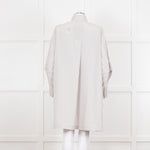 Issey Miyake Grey Pleated Sleeve Longline Jacket