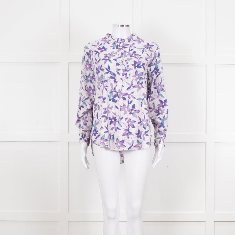 Isabel Marant Lilac Flower Print Blouse