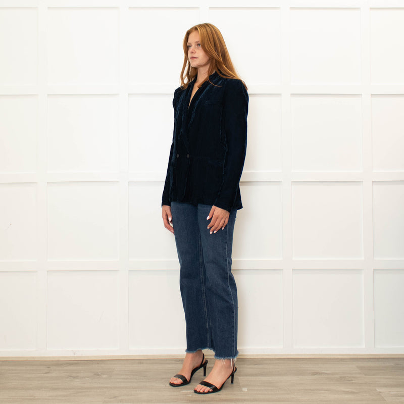 Forte Forte Navy Needlecord Soft Blazer Jacket