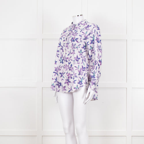 Isabel Marant Lilac Flower Print Blouse