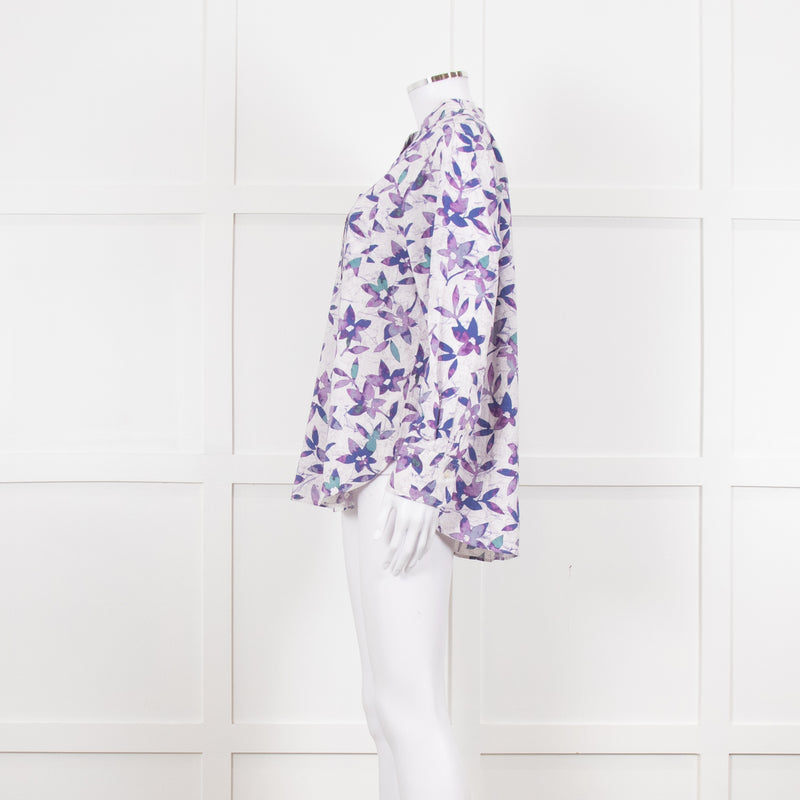 Isabel Marant Lilac Flower Print Blouse