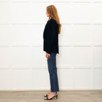 Forte Forte Navy Needlecord Soft Blazer Jacket