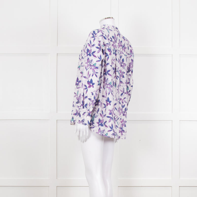 Isabel Marant Lilac Flower Print Blouse