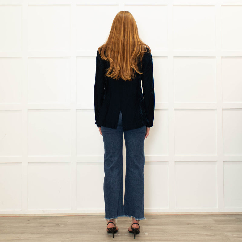 Forte Forte Navy Needlecord Soft Blazer Jacket