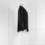 Somerset by Alice Temperley Black Tie Neck Blouse