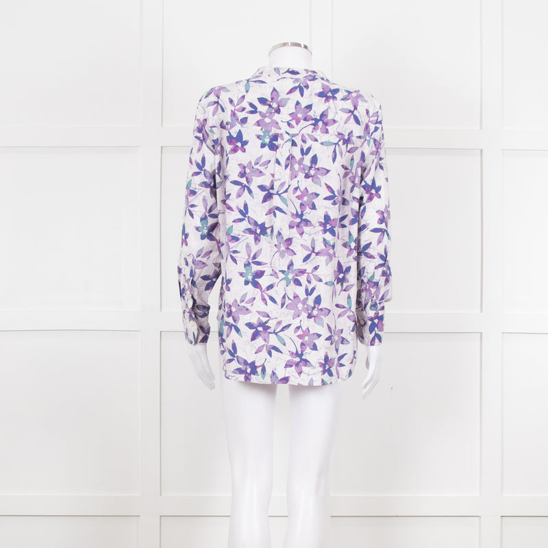 Isabel Marant Lilac Flower Print Blouse