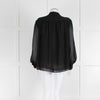 Somerset by Alice Temperley Black Tie Neck Blouse