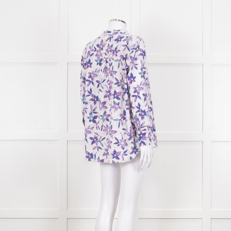 Isabel Marant Lilac Flower Print Blouse