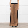 Me + Em Camel Double Waist Wide Leg Trousers