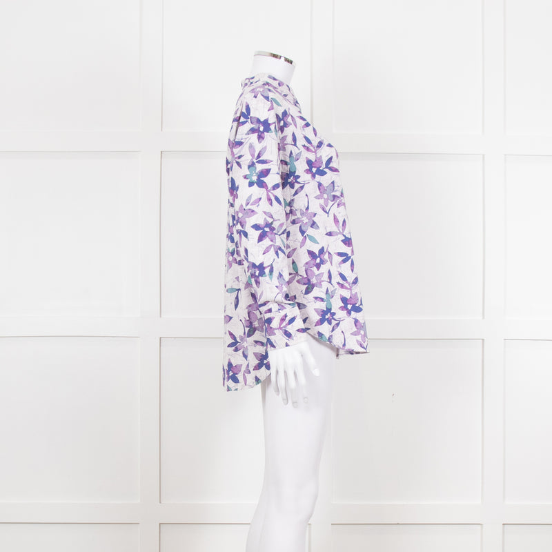 Isabel Marant Lilac Flower Print Blouse