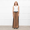Me + Em Camel Double Waist Wide Leg Trousers