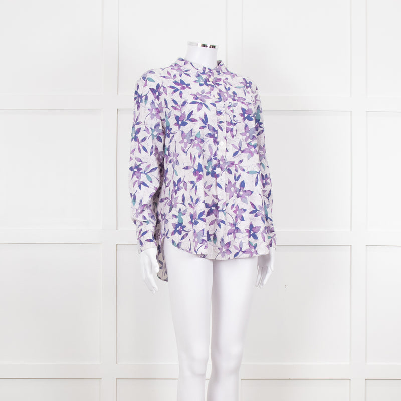 Isabel Marant Lilac Flower Print Blouse