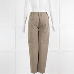 Brunello Cucinelli Olive Green Jersey Elasticated Waist Trousers