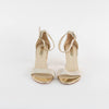 Freya Rose Cream Ankle Strap Sandal With pearlised Heel