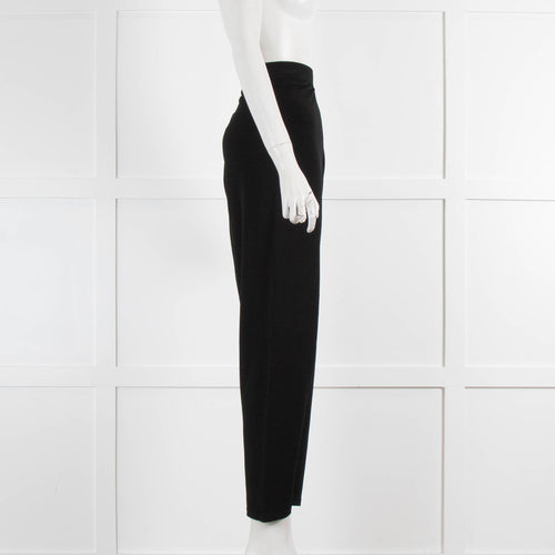 Sarah Pacini Black Relaxed Fit Trousers
