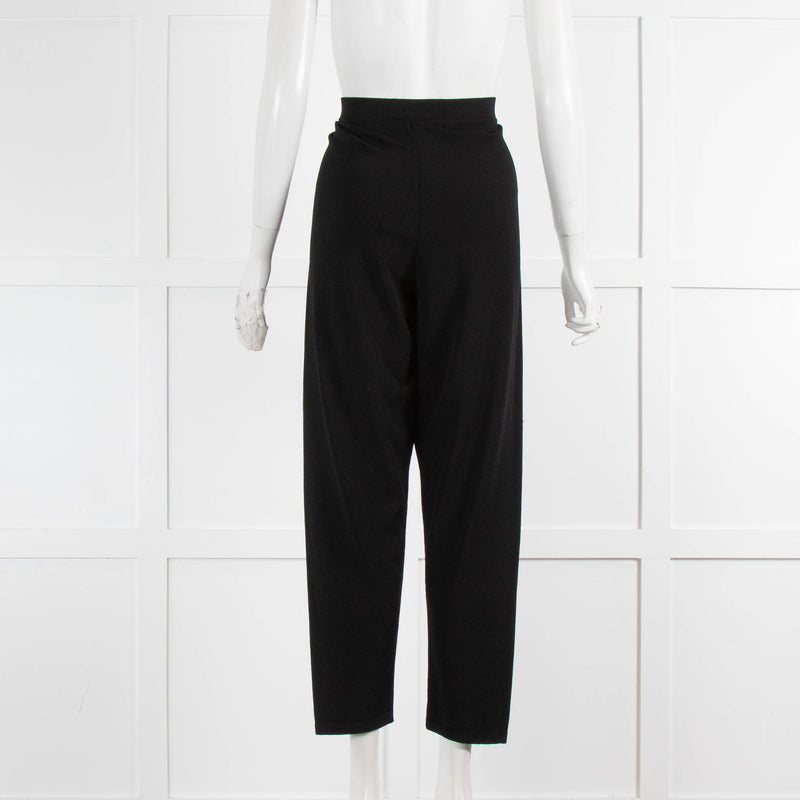 Sarah Pacini Black Relaxed Fit Trousers