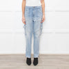 Jonathan Simkhai Pale Blue Jeans with Side Pockets And Zips