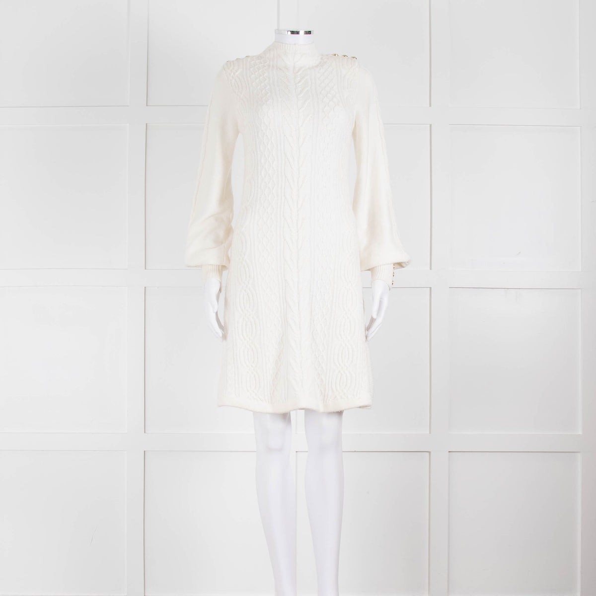 Holland Cooper Cream Cable Knit Rachel Dress