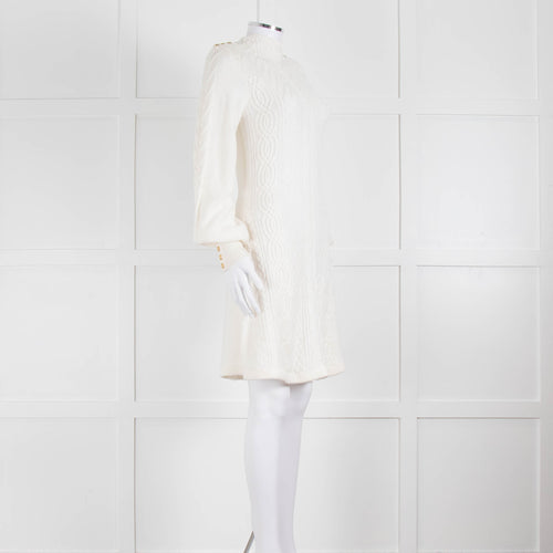 Holland Cooper Cream Cable Knit Rachel Dress