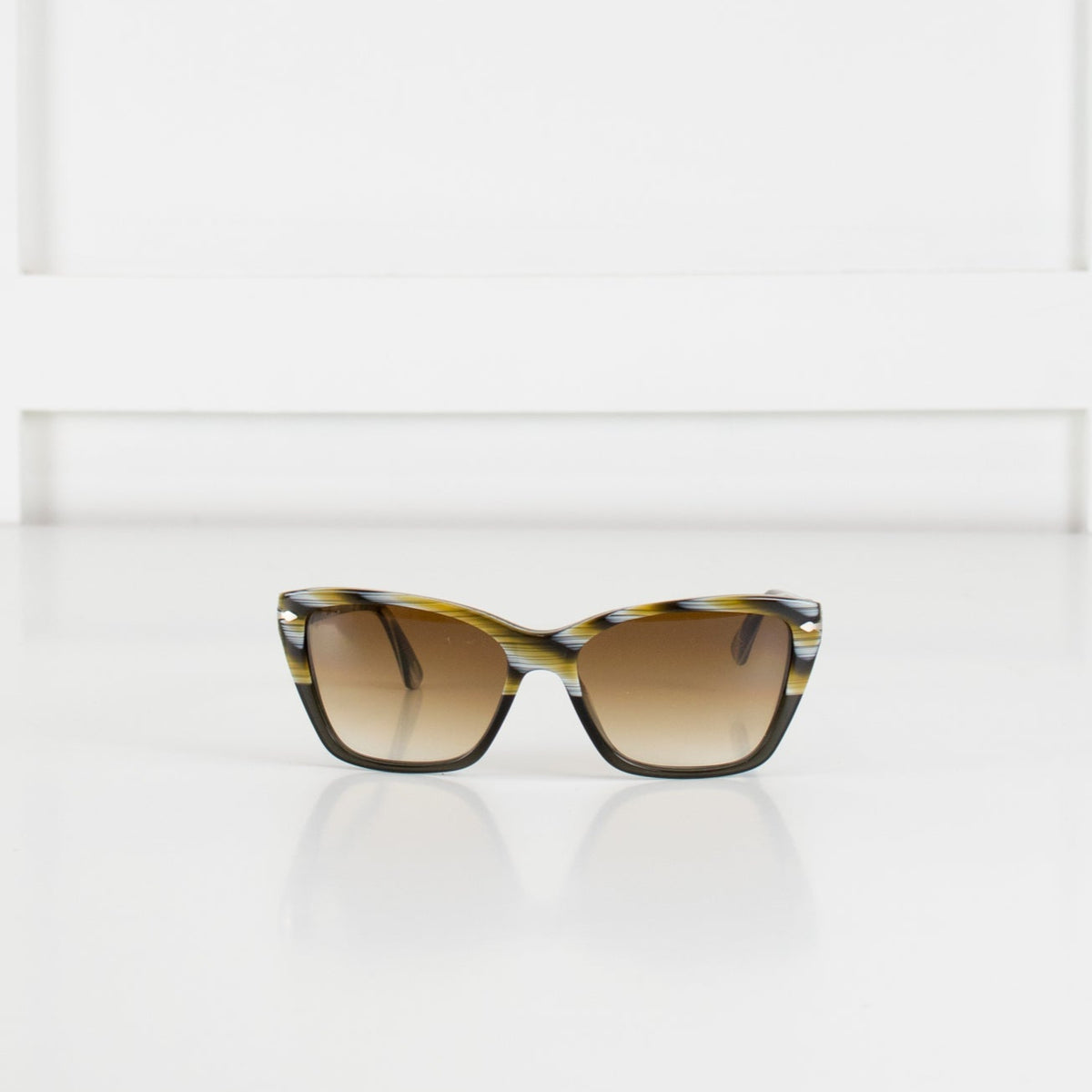 Persol Patterned Frame Sunglasses