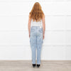 Jonathan Simkhai Pale Blue Jeans with Side Pockets And Zips